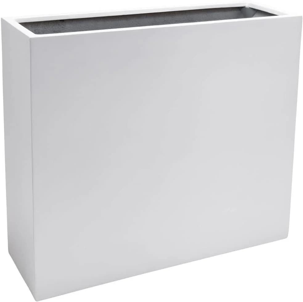 VIVANNO Pflanzkübel ELEMENTO Weiß Matt Fiberglas - Bild 2