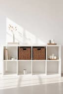 VIVANNO Regalkorb Wasserhyazinthe Set 2 St Braun Geflochten Bild 3