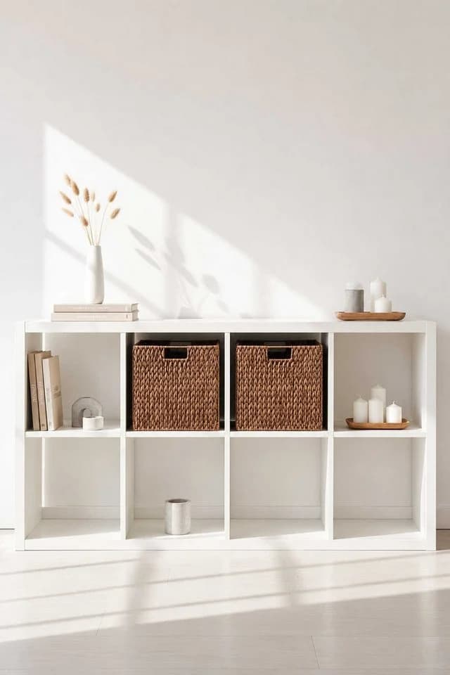 VIVANNO Regalkorb Wasserhyazinthe Set 2 St Braun Geflochten - Bild 3