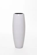 VIVANNO Bodenvase MAGNUM Rund Weiß Hochglanz Fiberglas Bild 1