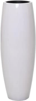 VIVANNO Bodenvase MAGNUM Rund Weiß Hochglanz Fiberglas Bild 2