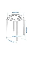 IKEA MARIUS Hocker Stapeltisch 45 cm Bild 4