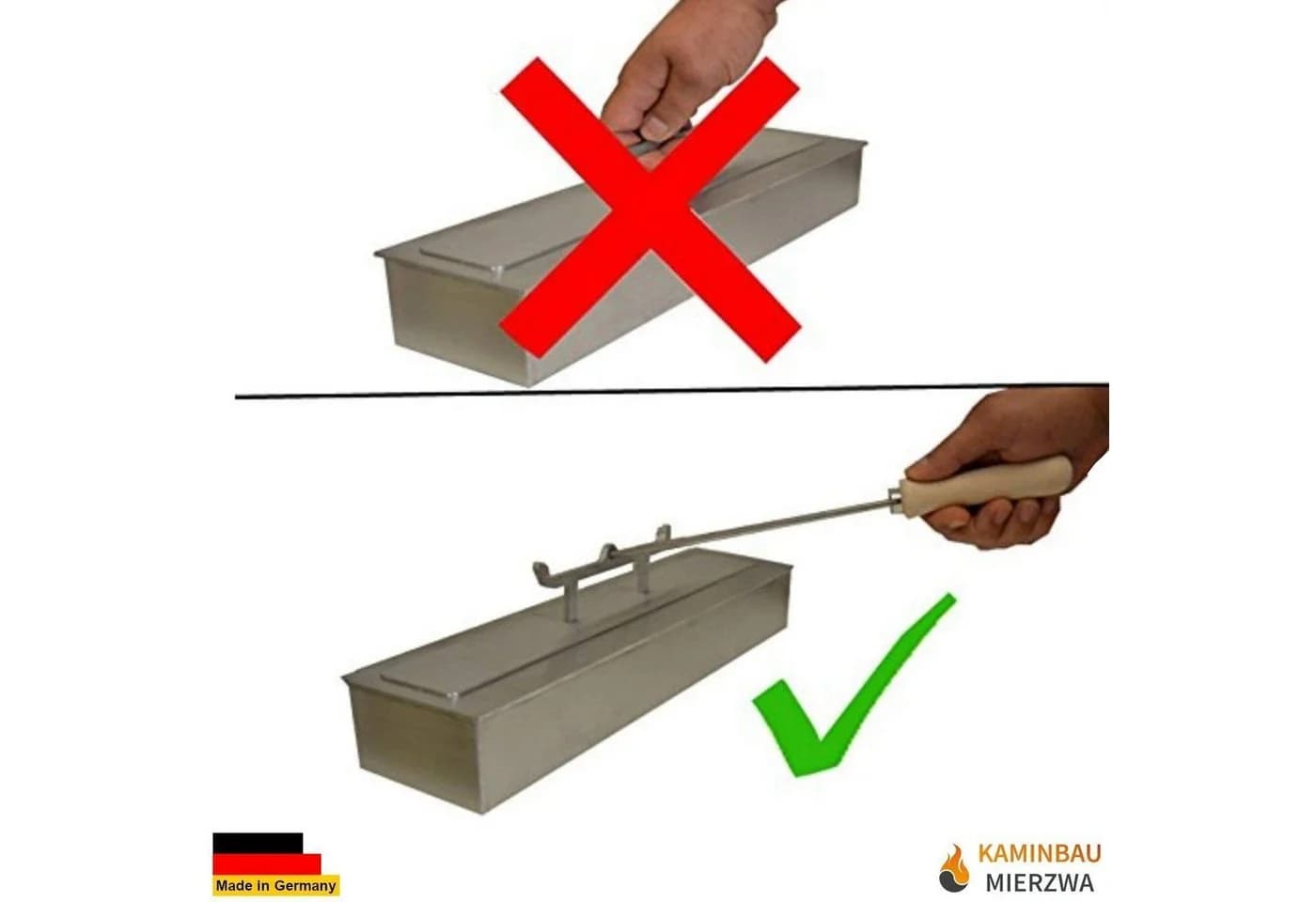Kaminbau Mierzwa Bio-Ethanol-Brenner Edelstahl 1 Liter - Bild 5