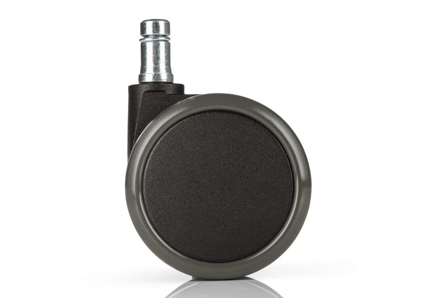 hjh OFFICE Stuhlrollen 5er Pack Hartboden 11mm/65mm Metall Kunststoff Schwarz - Bild 4