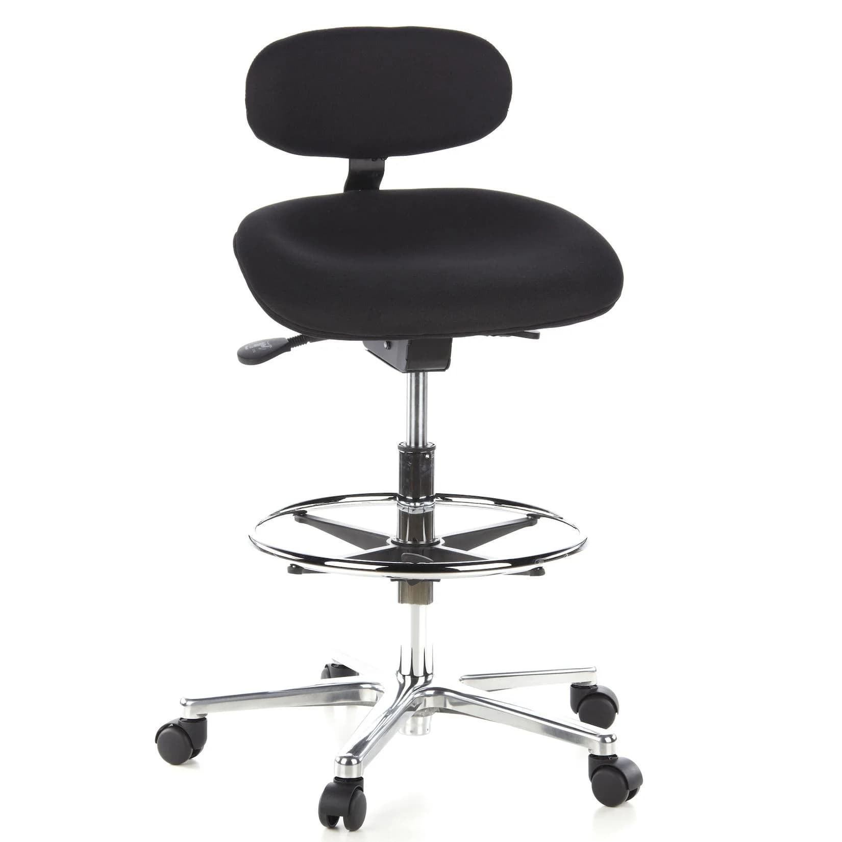 hjh OFFICE Counterstuhl WORK MF Stoff Schwarz