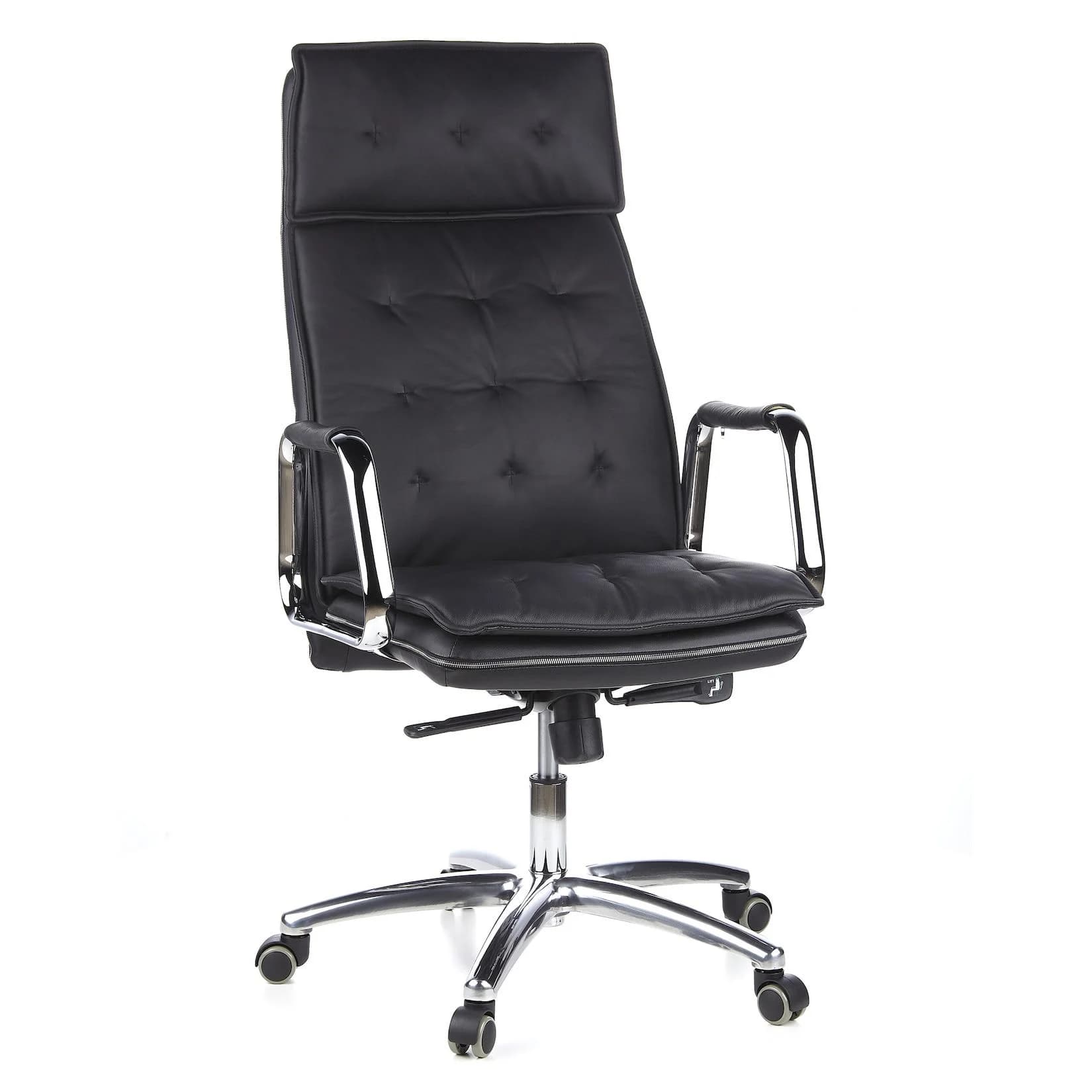 hjh OFFICE VILLA 20 Chefsessel Leder Premium mit Armlehnen