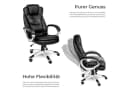 TECTAKE Chefsessel Bürostuhl Schwarz Kunstleder Ergonomisch Bild 4