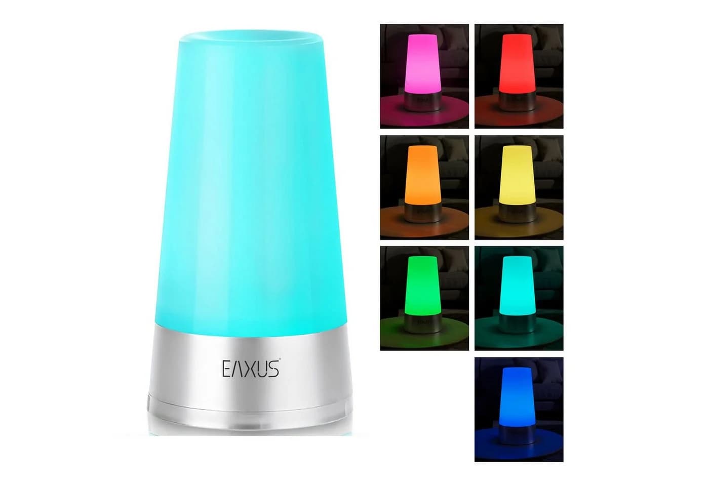 EAXUS LED Tischleuchte Stimmungslicht mit RGB-Farbwechsel - Bild 2
