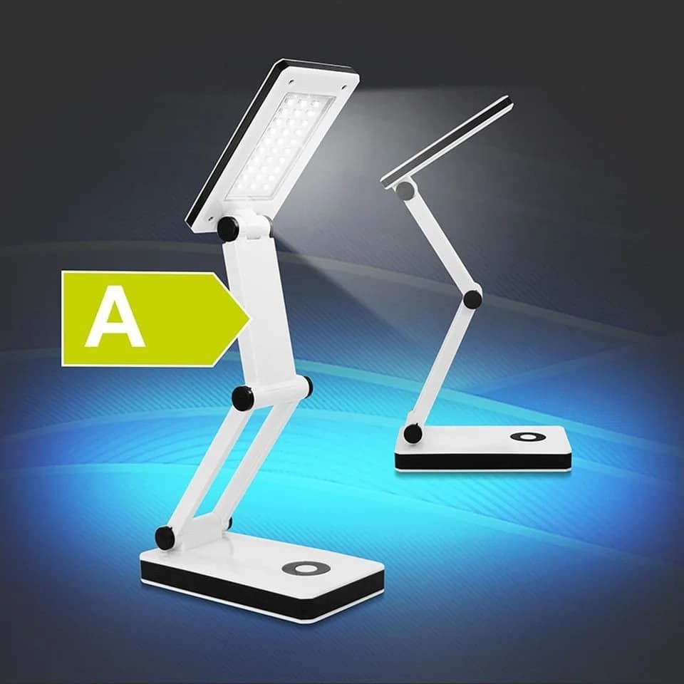 EAXUS LED Schreibtischlampe USB Dimmbar Weiß