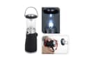 EAXUS LED Laterne Dynamo Camping Lampe Schwarz mit Kurbel Bild 1