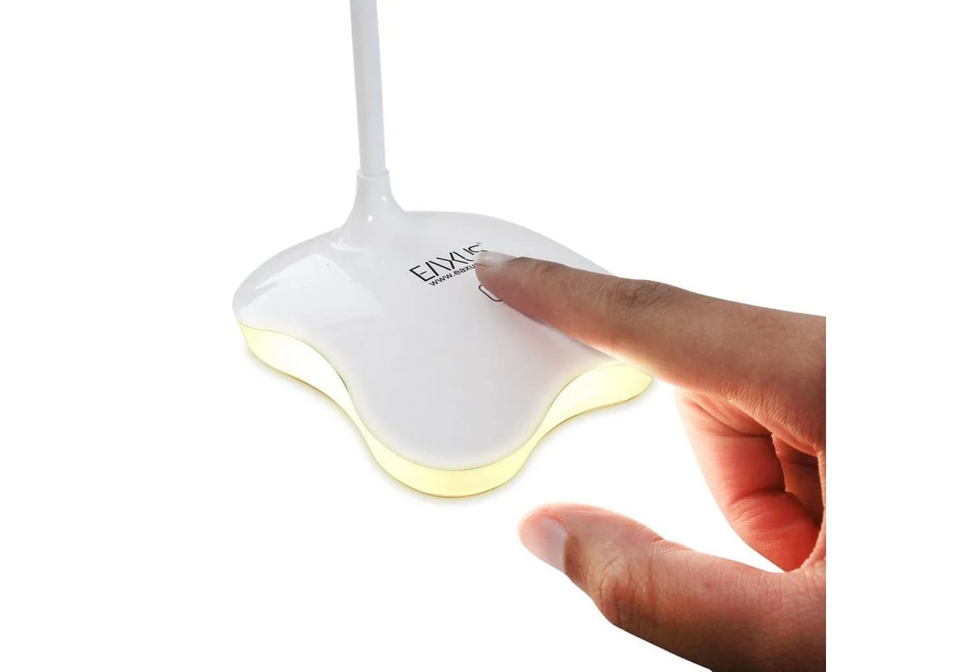 EAXUS LED Schreibtischlampe 2in1 USB Dimmbar Nachtlicht Weiß - Bild 4