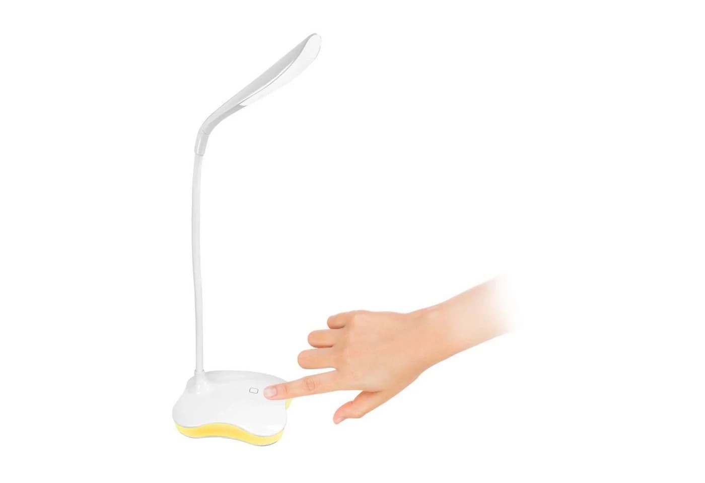 EAXUS LED Schreibtischlampe 2in1 USB Dimmbar Nachtlicht Weiß - Bild 5