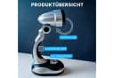 EAXUS LED Schreibtischlampe Kabellos Batteriebetrieben Schwenkbar Silber Schwarz Bild 3