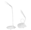 EAXUS LED Schreibtischlampe Weiß Dimmbar USB/Batterie Bild 2