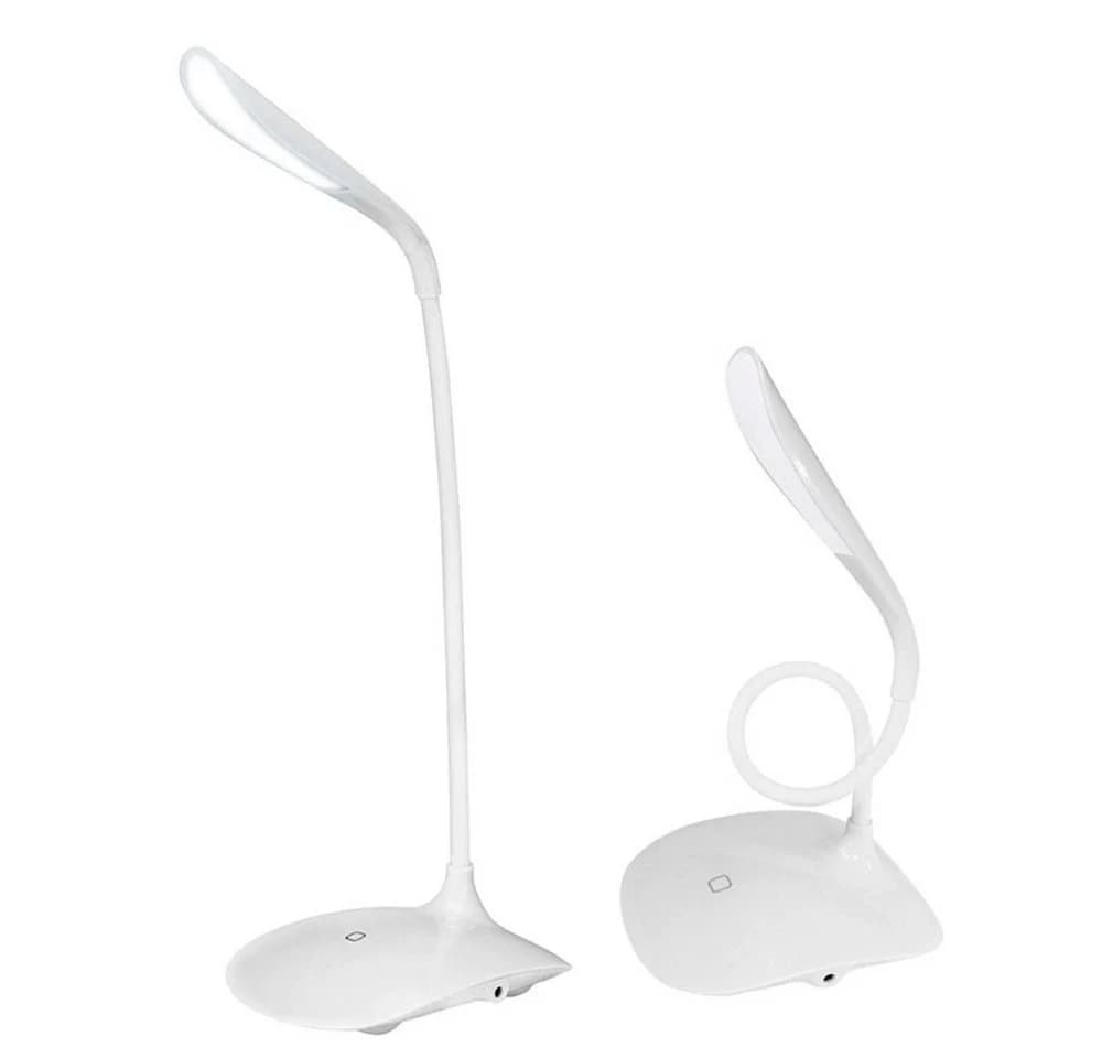 EAXUS LED Schreibtischlampe Weiß Dimmbar USB/Batterie - Bild 2