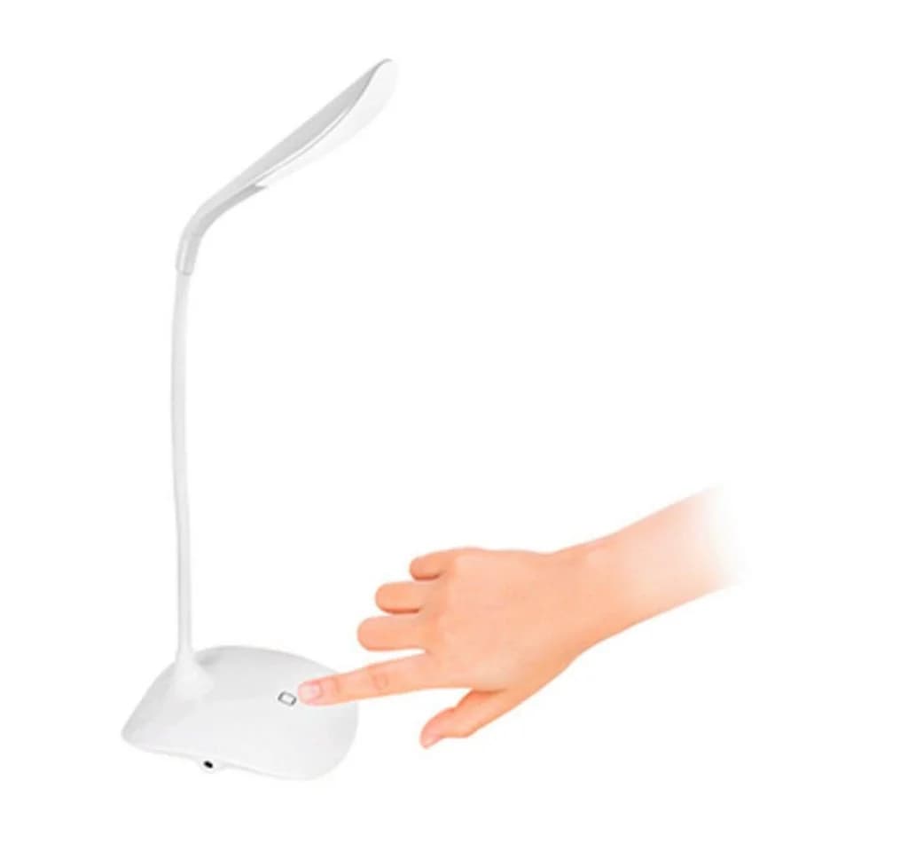EAXUS LED Schreibtischlampe Weiß Dimmbar USB/Batterie - Bild 4