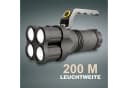 EAXUS LED Taschenlampe Leuchtstarker Handstrahler 200m Reichweite 3 Leuchtmodi Spritzwassergeschützt Bild 1