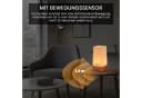 EAXUS LED Tischleuchte Kabellos Nachtlampe Kupfer/Bronze mit Bewegungssensor Bild 5