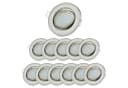 Sweet LED 12er Set Einbaustrahler rund schwenkbar chrom kaltweiß Bild 2