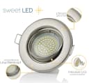Sweet LED 12er Set Einbaustrahler rund schwenkbar chrom kaltweiß Bild 4