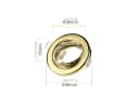 Sweet LED Deckenspot 10er Set GU10 schwenkbar Einbaustrahler Gold Bild 1