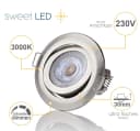 Sweet LED Einbaustrahler 6er Set 5W Chrom 3-Stufen dimmbar Bild 1