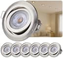 Sweet LED Einbaustrahler 6er Set 5W Chrom 3-Stufen dimmbar Bild 2