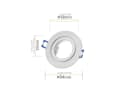 Sweet LED Deckenspot 4er Set Aluminium Silber GU10 IP44 Bild 1