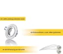 Sweet LED Deckenspot 4er Set Aluminium Silber GU10 IP44 Bild 4