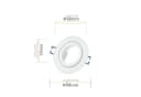 Sweet LED Deckenspot 4er Set IP44 Einbaustrahler GU10 Aluminium weiß matt Bild 1