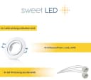 Sweet LED Deckenspot 4er Set IP44 Einbaustrahler GU10 Aluminium weiß matt Bild 4