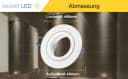 Sweet LED Deckenspot 4er Set IP44 Einbaustrahler GU10 Aluminium weiß matt Bild 5