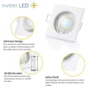 Sweet LED Einbaustrahler 10er Set GU10 5W weiß-matt Bild 1