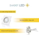 Sweet LED Einbaustrahler 10er Set GU10 5W weiß-matt Bild 4