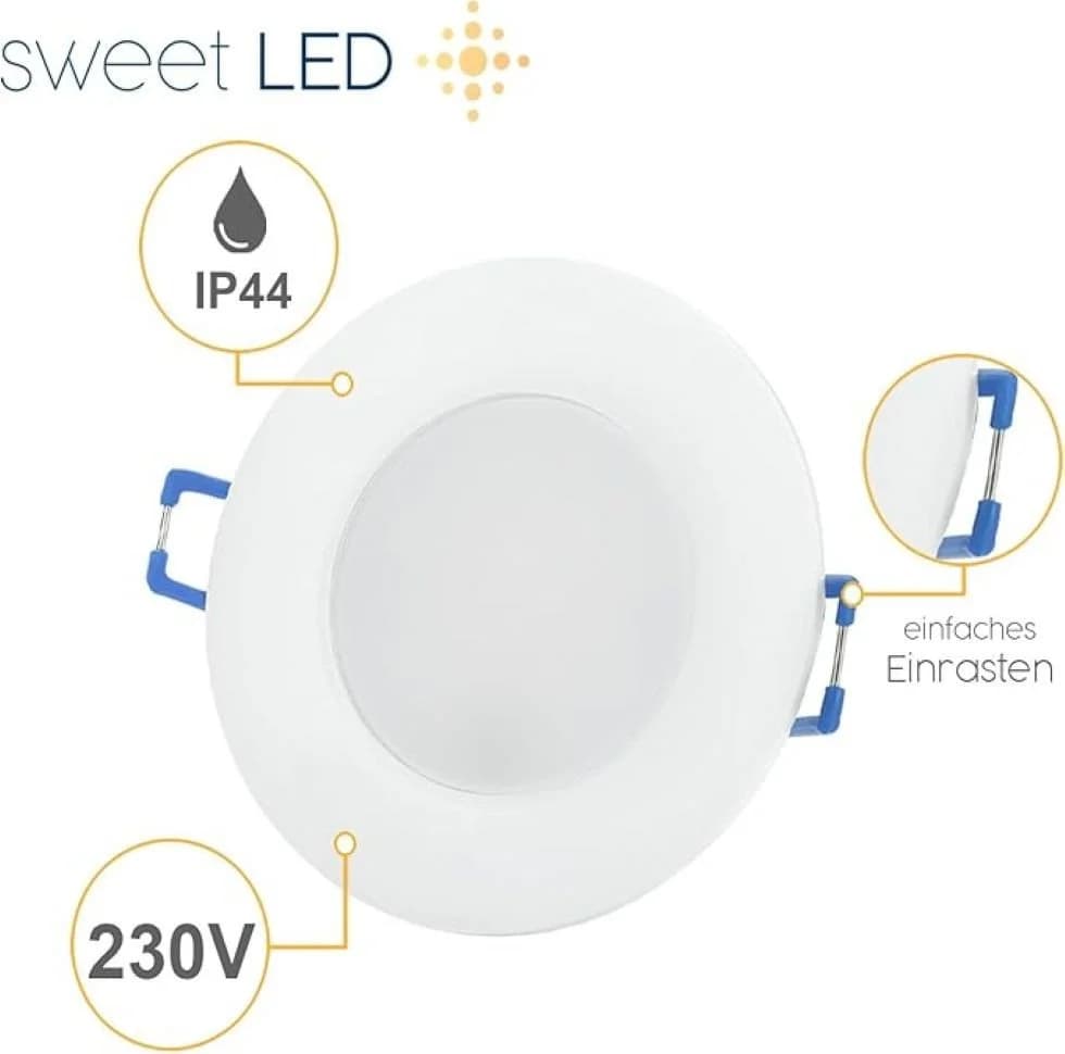 Sweet LED Einbaustrahler CCT IP44 6,5W weiß - Bild 3