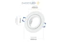 Sweet LED Einbaustrahler 6er Set IP44 GU10 7W 3000K Weiß Matt Bild 1