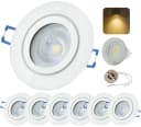 Sweet LED Einbaustrahler 6er Set IP44 GU10 7W 3000K Weiß Matt Bild 2