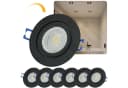 Sweet LED Einbaustrahler 6er Set IP44 Schwarz GU10 LED Bild 2
