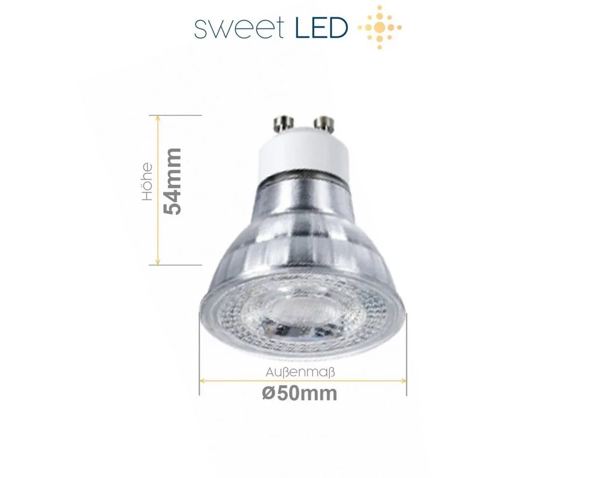 Sweet LED Einbaustrahler 6er Set IP44 Schwarz GU10 LED - Bild 3