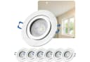 Sweet LED Einbaustrahler 6er Set IP44 Bad Aluminium GU10 7W 3000K Bild 2