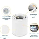 Sweet LED LED Deckenspot GU10 7W Aluminium Deckenspot Warmweiß Bild 1