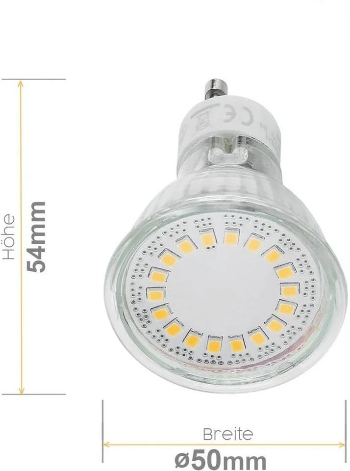 Sweet LED LED Deckenspot GU10 Aluminium Aufbauspot eckig 7W schwenkbar 230V Warmweiß - Bild 4