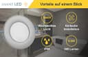 Sweet LED Einbaustrahler 5er Set IP44 dimmbar Chrom 3000K warmweiß Bild 5