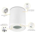 Sweet LED Aufbaustrahler LED GU10 rund weiß matt IP44 Bild 3