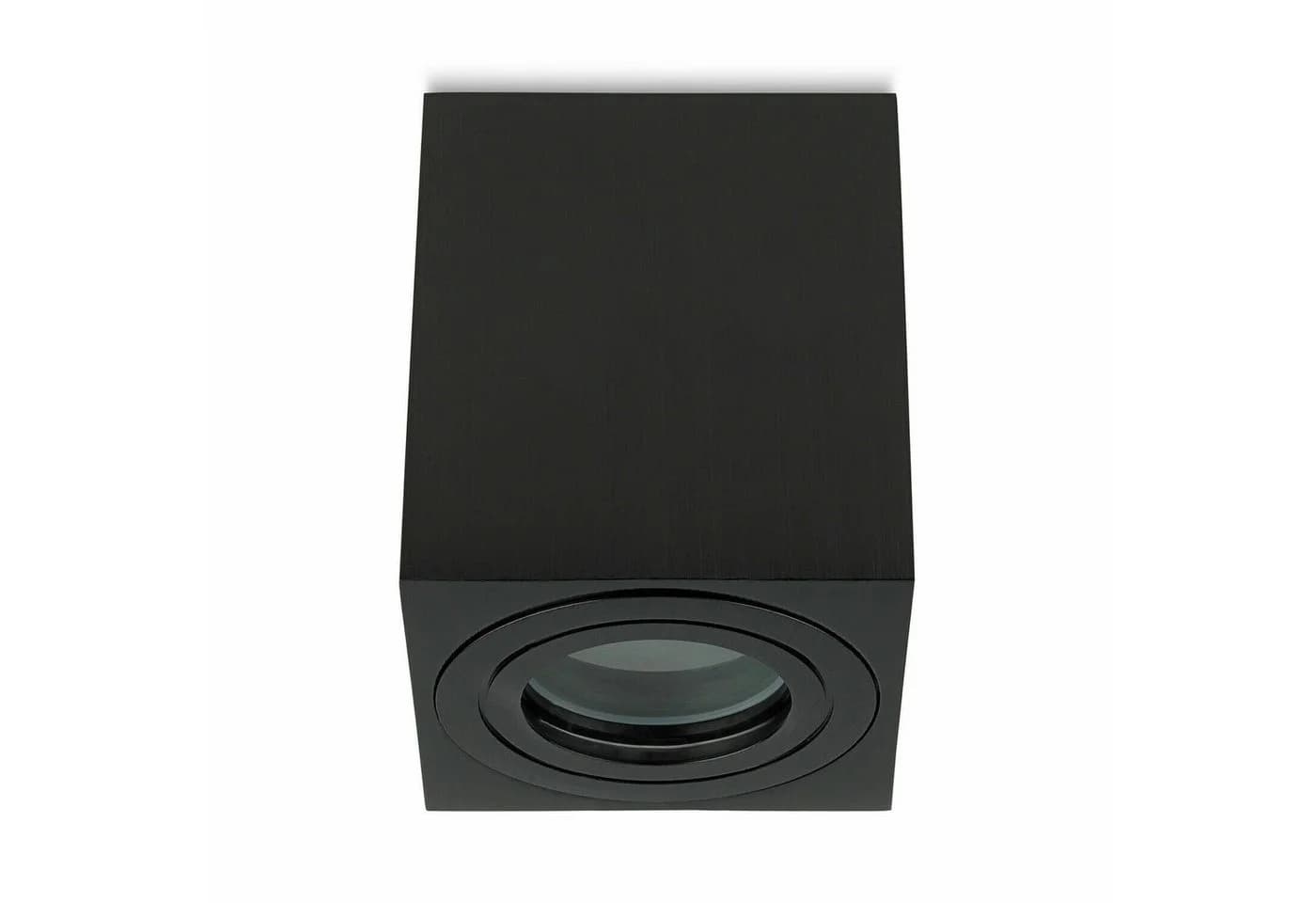 Sweet LED Aufbauleuchte Aufbaustrahler Bad GU10 Aluminium schwarz IP44 - Bild 2