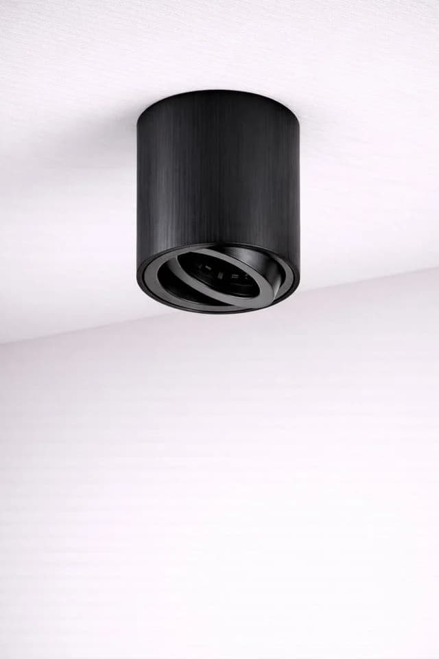 Sweet LED Aufbauleuchte 2er Set rund schwenkbar GU10 schwarz Aluminium - Bild 5