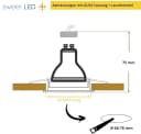 Sweet LED Einbaustrahler GU10 Deckenspot Silber Schwenkbar 230V Bild 3