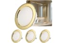 Sweet LED Einbaustrahler 4er Set Gold 12V IP44 Kaltweiß Bild 2