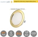 Sweet LED Einbaustrahler 4er Set Gold 12V IP44 Kaltweiß Bild 3