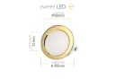 Sweet LED Einbaustrahler 4er Set Gold 12V IP44 Kaltweiß Bild 4